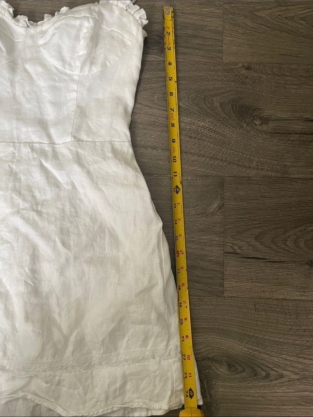 Reformation- Andie Linen White Slip Dress - Picture 10 of 10
